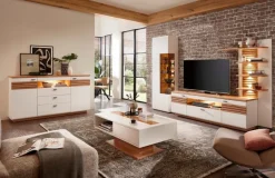 Wohnconcept Wohnwände & Tv-Lowboards-Wohnwand Duron Weiß / Matt