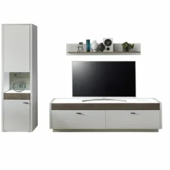 IDEAL Wohnen Wohnwände & Tv-Lowboards-Wohnwand Manchester 3tlg. Weiß