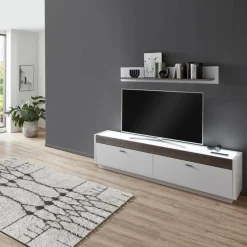 IDEAL Wohnen Wohnwände & Tv-Lowboards-Wohnwand Manchester 3tlg. Weiß