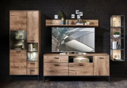 Wohnwände & Tv-Lowboards|Wohnconcept Wohnwand Manhattan 4tlg. Eiche