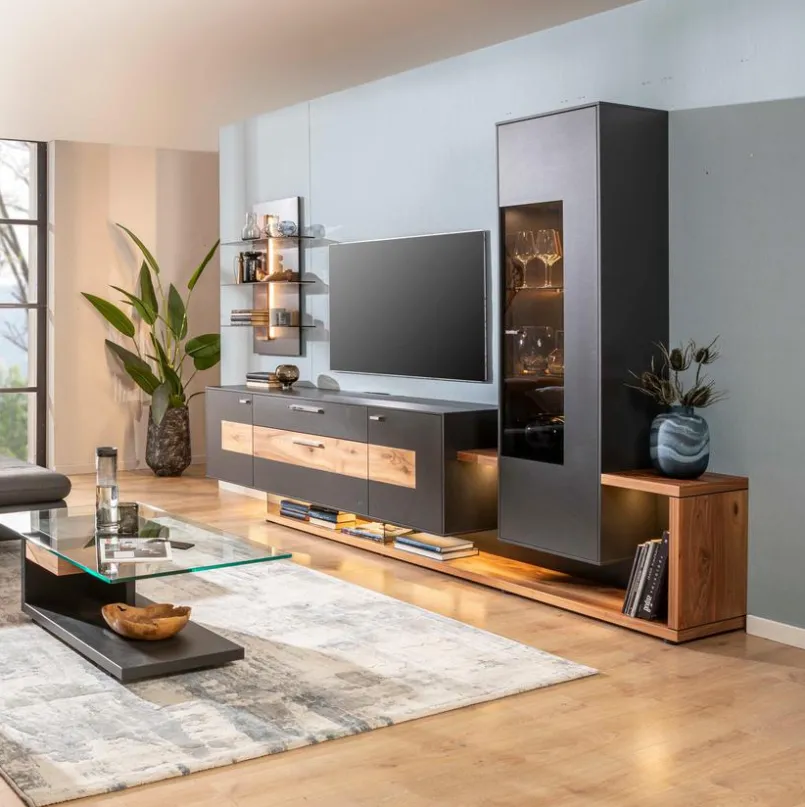 Gwinner by Radon Wohnwände & Tv-Lowboards-Wohnwand Media Concept Anthrazit
