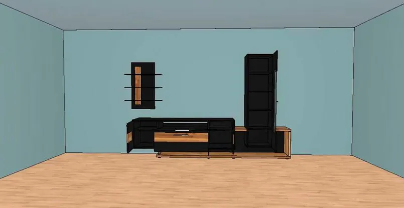 Gwinner by Radon Wohnwände & Tv-Lowboards-Wohnwand Media Concept Anthrazit