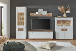 Wohnwände & Tv-Lowboards|decodom Wohnwand Milena Weiß