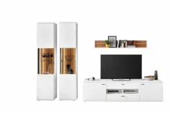 IDEAL Wohnen Wohnwände & Tv-Lowboards-Wohnwand Morella 4tlg. Weiß