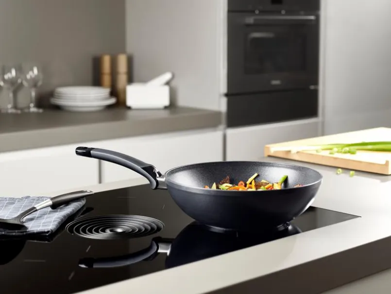 Töpfe|Fissler Wokpfanne Adamant Ø 28 cm Schwarz