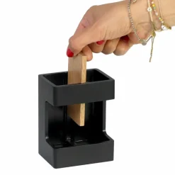 Badzubehör|Kela Zahnputzbecher Cube Schwarz
