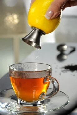GEFU Küchenutensilien-Zitronensaftausgießer Citronello Silber