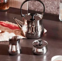 Alessi Kaffee & Tee-Zuckerdose Cha Ø 8 cm Silber