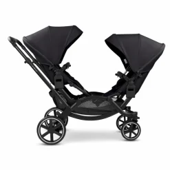 ABC Design Geschwisterwagen & Zwillingskinderwagen-Zwillingsbuggy Zoom 2 Coal